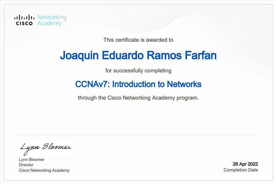 CCNAv7: Introduction to Networks