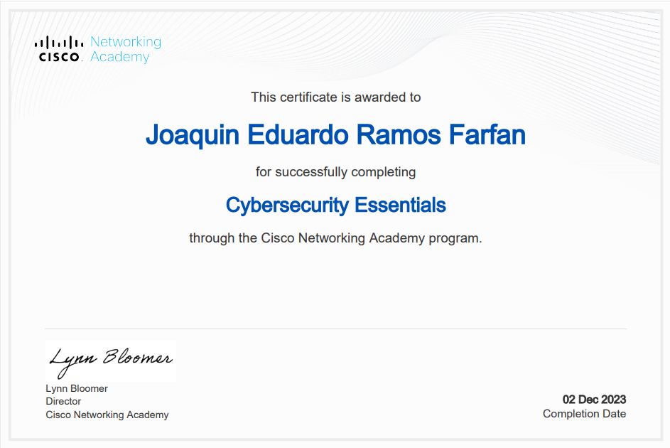 Cybersecurity Essentials